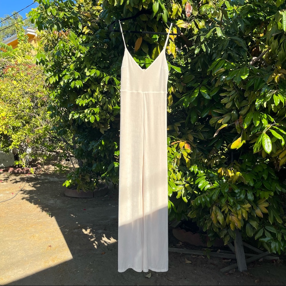 DONATED - Meshki Ivory Spaghetti Strap Jumpsuit